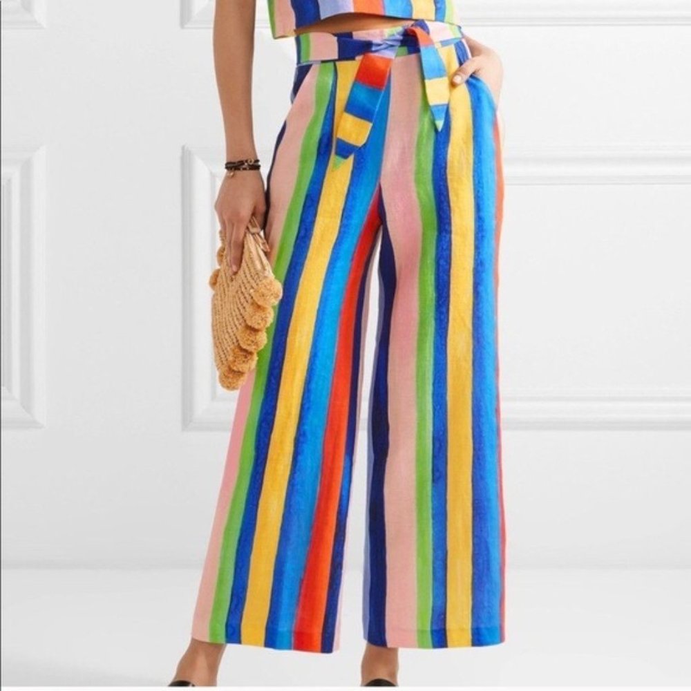 Mara Hoffman Rainbow Linen Pant Size 0